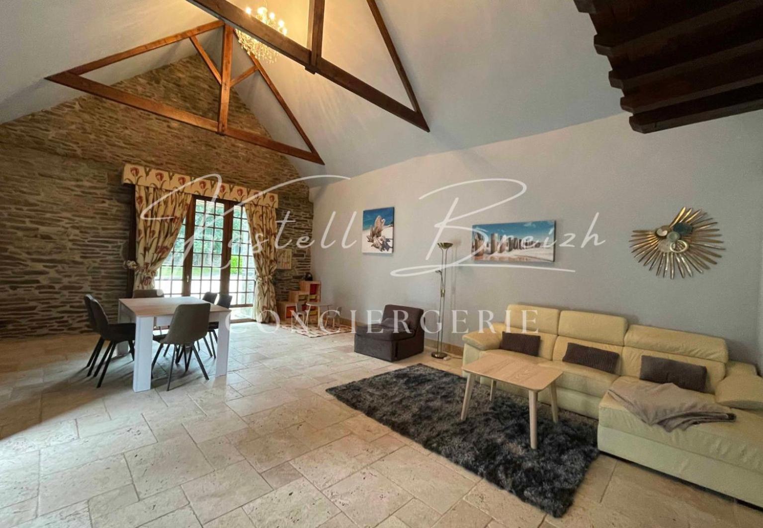 Vila La Longere Du Manoir Laniscat Exteriér fotografie