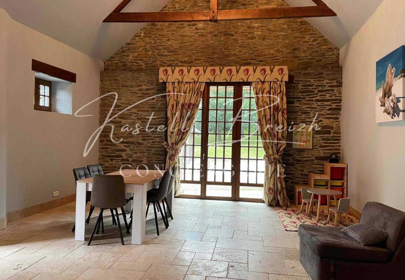 Vila La Longere Du Manoir Laniscat Exteriér fotografie